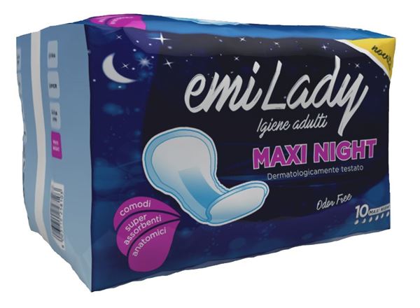 Immagine di EMI LADY ASSORB.MAXI NIGHT X 10 ART.21810