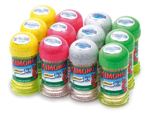 stuzzicadenti kimono barattolini