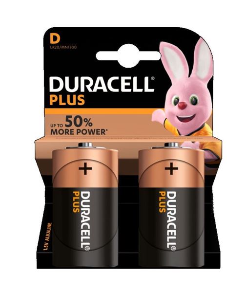 Immagine di PILE DURACELL PLUS TORCIA D 1300