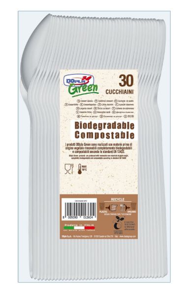 Doplà 30 cucchiaini biodegradabili