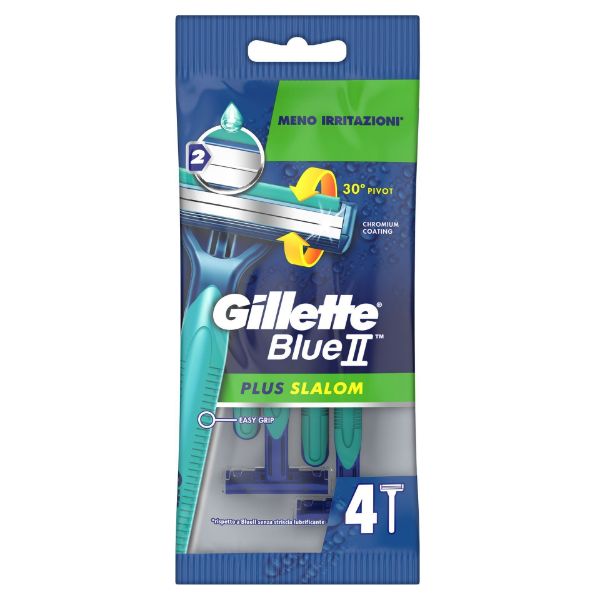 Gillette Blue II Rasoi Slalom Plus x 4