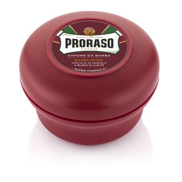 Proraso sapone da barba emolliente ciotola rossa da 150 ml