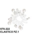 Immagine di ELASTICO PZ 1 MOLLA TRASPARENTE PERLE 87S-222