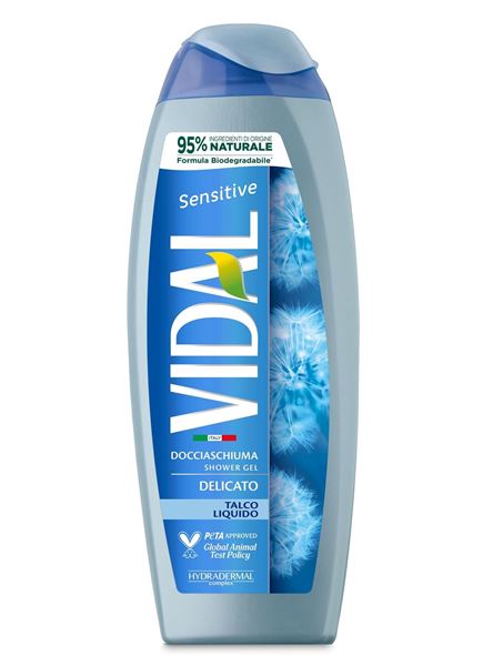 Picture of VIDAL SENSITIVE LIQUID TALCUM SHOWER GEL 250 ML