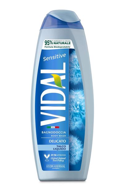 Picture of VIDAL SENSITIVE LIQUID TALCUM BODY WASH 500 ML