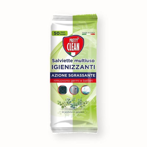 Picture of PRETTY CLEAN MAXI SALVIETTE IGENIZZANTI EUCALIPTO X 50