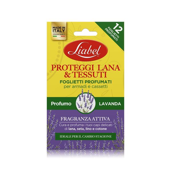 Immagine di LIABEL FOGLIETTI PROFUMATI PROTEGGI LANA LAVANDA X 12 62435