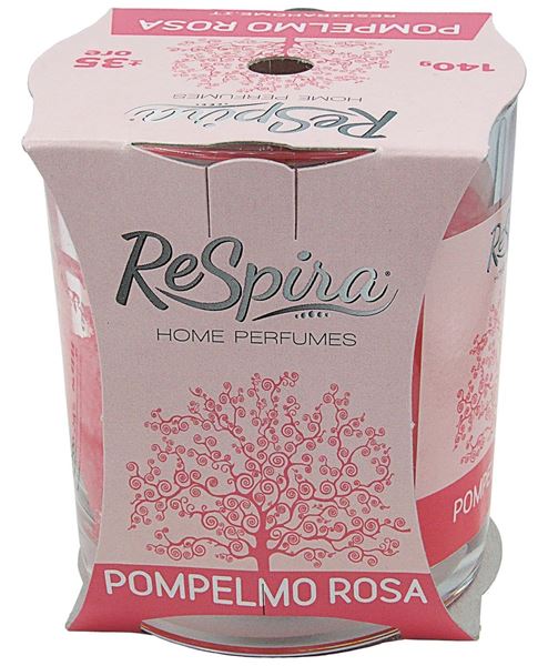 Respira - Candela profumata al pompelmo rosa