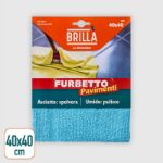 Immagine di BRILLA' FURBETTO PANNO PAVIMENTI MICROFIBRA 40X40 AZZURRO