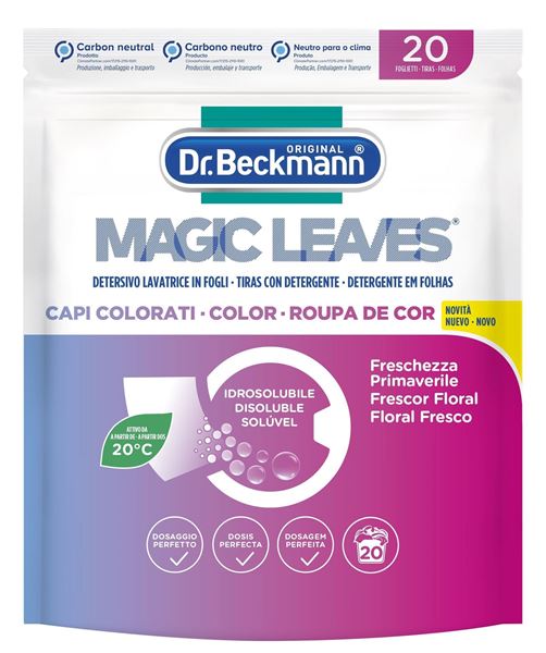 dr beckmann-detersivo lavatrice in fogli-magic leaves
