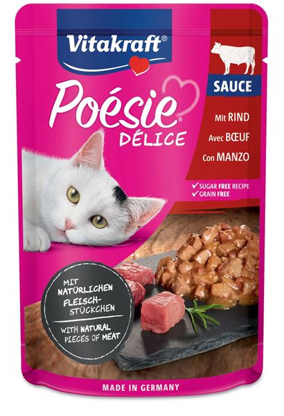 Immagine di VITAKRAFT GATTO POESIE MANZO BUSTA 85 GR 35286