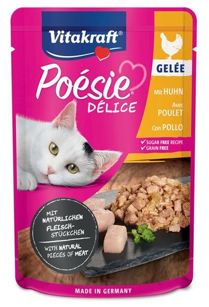 Picture of VITAKRAFT GATTO GELEE' POESIE POLLO BUSTA 85 GR 39853