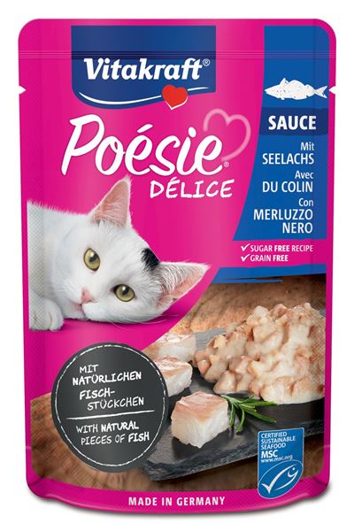 Immagine di VITAKRAFT GATTO POESIE MERLUZZO NERO BUSTA 85 GR 35287