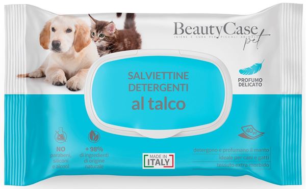 salviette detergenti talco