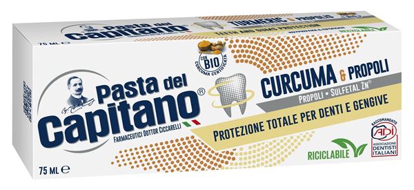 pasta del capitano-dentifricio-curcuma e propoli