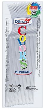 Forchette In Acciaio Inox Riciclabili Amefa Leaves - Confezione Da 40 Pezzi - Alternative Alla Plastica