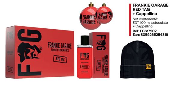 Picture of FRANKIE GARAGE RED EDT 100 + CAPPELLINO