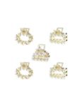 Immagine di PINZA CM. 2,5 METALLO ASSORTITA PERLINE CS08-523