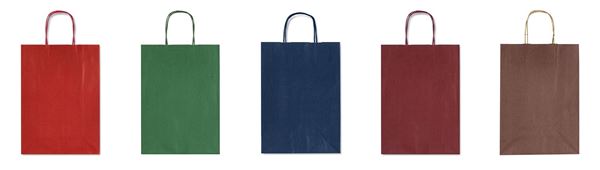 Immagine di BORSETTE REGALO CARTA CORDONCINO 16X8X21 COL. MISTI