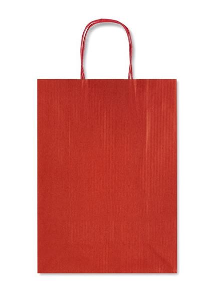 Immagine di BORSETTE REGALO CARTA CORDONCINO 16X8X21 ROSSO