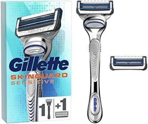 Gillette rasoio Skinguard Sensitive + 1 ricambio snodabile