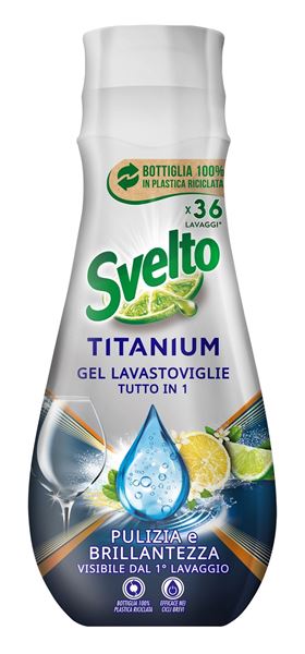 Picture of Svelto gel lavastoviglie tutto in uno Titanium 640 ml 36 lav.