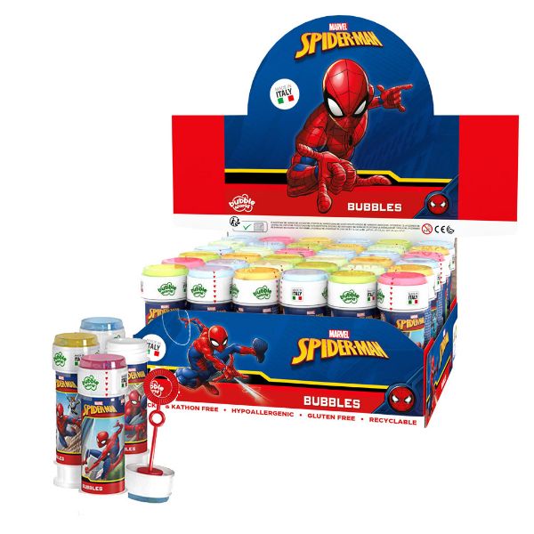 Immagine di BOLLE DI SAPONE SPIDER MAN ML 60