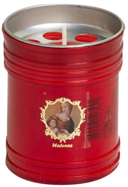 Immagine di Lumino rosso 20 T settimanale in plastica Padre Pio