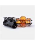 Immagine di PINZA CM 5 STRASS MARRONE E NERO