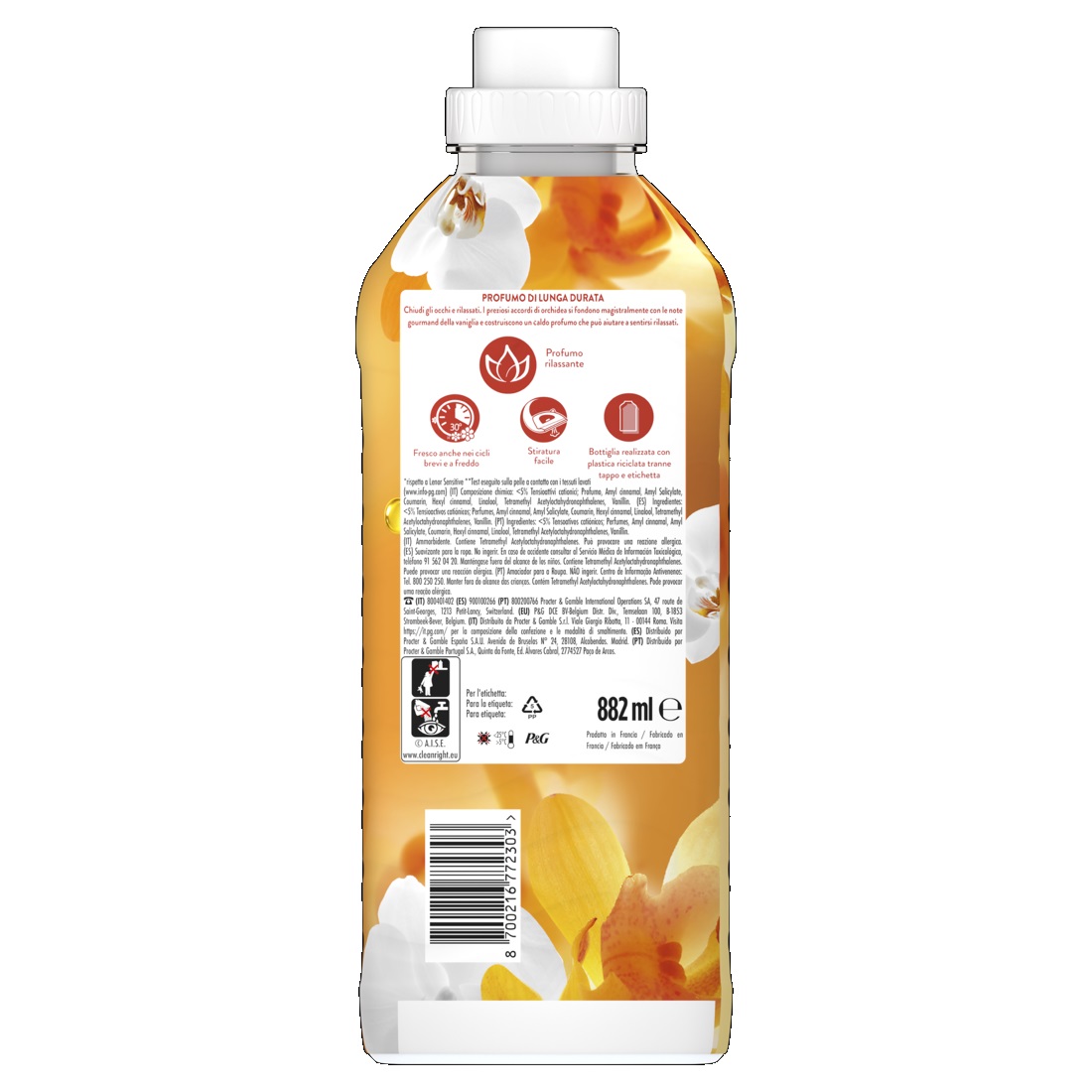 Reginato Fratelli store. LENOR AMM CONC 42 LAV ML 882 ORO VANIGLIA